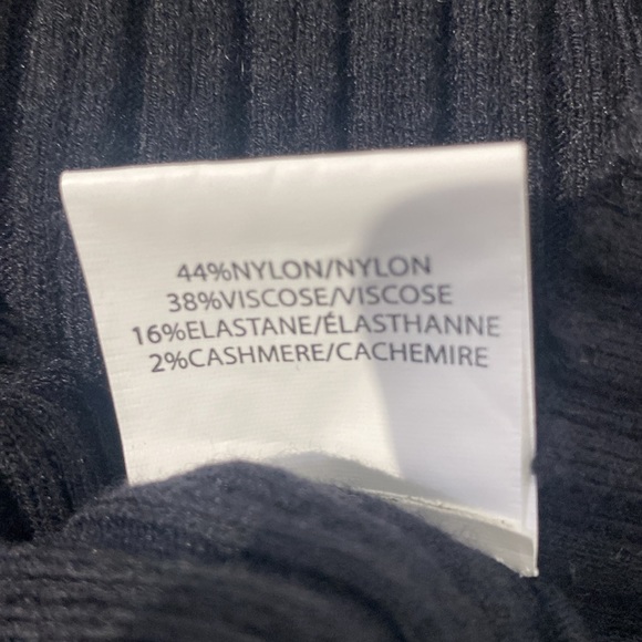 🔥🎄NWT RAMEY BROOK BODYCON BLACK RIBBED MIDI DRESS - Picture 8 of 9